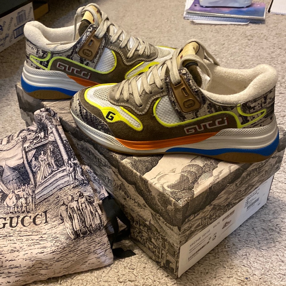 Gucci sneakers.